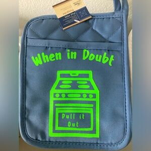 Funny oven mitts